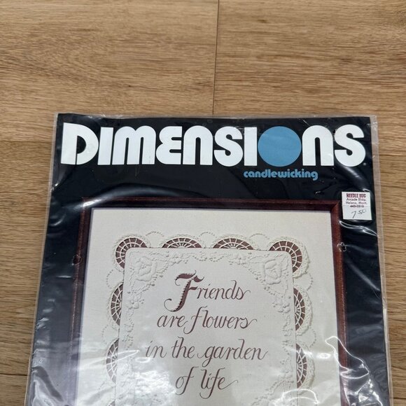 Dimensions Candlewicking VTG Hand Embroidery Kit 4103 Friends Verse NEW SEALED - Picture 2 of 7